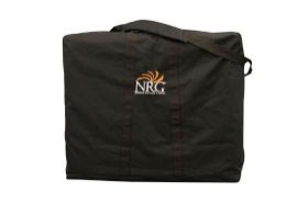 NRG CHI 28" MASSAGE TABLE CARRY CASE. This is our Standard Single-Pocket Carry Case for a portable massage table. Features a strong zipper on this case for easy access and heavy-duty washable fabric with a reinforced strap. Designed to balance the weight of the table evenly across your body between its padded shoulder strap and hand strap, it also has convenient soft handles at the top of the case. The single oversized pocket with zipper is large enough to carry both your linens and your supplies! For tables 28" wide. This is an absolute must-have to protect your table during transport and when not in use. Fabric is made of Nylon. 35.5" x 8.5" x 28"