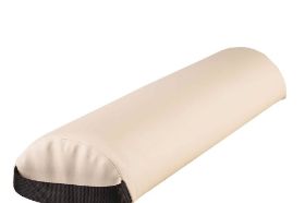 NRG HALF ROUND BOLSTER - VANILLA CREAM The NRG Half Round Bolster is one of the most popular bolsters on the market. Vinyl upholstery has superior abrasion resistance, oil and stain resistant. Its size makes it versatile and a mainstay for many massage therapists and convenient with a black carrying strap at one end. Take this NRG Half Round Bolster with you to enhance whichever modality, wherever you are. Dimensions: 3" x 6" x 26" Material: Vinyl upholstery CFC-free foam PVC free upholstery Caution: When cleaning your product, please remember to use a product that is safe for use on vinyl, a porous surface. Products designed for use on hard surfaces, such as Citrus II, can damage the upholstery and could void your warranty.