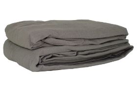 NRG DELUXE FLANNEL SHEET SET - STONE People come to get a massage to relax and unwind. And when they lower themselves onto the massage table, you want them to sink into luxury and softness where they can momentarily forget the cares of the world. That's what high quality NRG flannel sheets can do to elevate your practice and give clients yet another reason to book their next appointment on the spot! These soft and comfortable sheets are: - Made from 100% cotton, then double brushed for added softness and comfort. - Our durable, medium-weight flannel makes these sheets perfect for all seasons. - Exceptional value and quality delivering the durability you need. - 200 thread count - 142 GSM Do not bleach. Specifically designed for professional massage tables. Made from 100% cotton, then double brushed for added softness and comfort. 63"W x 100"L Note: actual fabric color may vary due to computer monitor accuracy. Masssage Sheet Set Includes: 1 Fitted Massage Sheet (77" x 36" x 7") 1 Flat Massage Sheet (100" x 63") 1 Crescent Cover (13" x 13" x 5") Mix and Match your massage table linens to create a color scheme that works with your room.