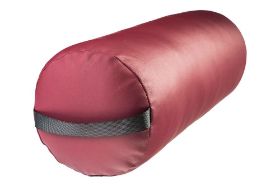 NRG FLUFFY BOLSTER - BURGUNDY This NRG Fluffy Round Bolster is a more comfortable alternative for clients who may have circulation or joint pain issues. Vinyl upholstery has superior abrasion resistance, oil and stain resistant. There is a black carrying strap at one end so you can easily take with you on the go. Dimensions for bolster: 8"W x 26"L Material: Vinyl upholstery CFC-free foam PVC free upholstery Caution: When cleaning your product, please remember to use a product that is safe for use on vinyl, a porous surface. Products designed for use on hard surfaces, such as Citrus II, can damage the upholstery and could void your warranty.