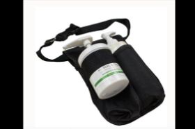 Double Massage Bottle Holster Black Keep your lotion bottle at your side with a handy lotion bottle holster. Holsters help you stay in close contact with your client at all times and avoid having to walk around the table to pick up supplies. 1" wide belt and heavy-duty edging make this belt more durable than other belts on the market. The black holster now comes with a removable belt so that if needed you can use your own daily wear belt is not too wide, it can slide into the holster's belt loop. Features: Made of durable cordura weave polyester (backpack type fabric) Easy-clip buckle and sliding adjuster to fit your waist. Sturdy Nylon Belt 1 inch wide Fits waists 26 - 44"