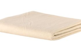 NRG DELUXE FLANNEL SHEET SET - NATURAL People come to get a massage to relax and unwind. And when they lower themselves onto the massage table, you want them to sink into luxury and softness where they can momentarily forget the cares of the world. That's what high quality NRG flannel sheets can do to elevate your practice and give clients yet another reason to book their next appointment on the spot! These soft and comfortable sheets are: - Made from 100% cotton, then double brushed for added softness and comfort. - Our durable, medium-weight flannel makes these sheets perfect for all seasons. - Exceptional value and quality delivering the durability you need. - 200 thread count - 142 GSM Do not bleach. Specifically designed for professional massage tables. Made from 100% cotton, then double brushed for added softness and comfort. 63"W x 100"L Note: actual fabric color may vary due to computer monitor accuracy. Masssage Sheet Set Includes: 1 Fitted Massage Sheet (77" x 36" x 7") 1 Flat Massage Sheet (100" x 63") 1 Crescent Cover (13" x 13" x 5") Mix and Match your massage table linens to create a color scheme that works with your room.