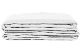 White NRG PREMIUM MICROFIBER SHEET SET. Our Premium Microfiber Massage Sheet Set represents the ultimate in quality, comfort and durability. made from 100% double brushed polyester, these light weight, soft as silk sheets are wrinkle resistant right out of the dryer and resist pilling. The perfect addition to your massage or spa table. 120 GSM (Grams per Square Meter). Mix and Match your massage table linens to create a color scheme that works with your room. See the complete NRG massage Linen Collection to find your perfect pairing.
