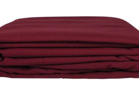 Merlot NRG PREMIUM MICROFIBER SHEET SET. Our Premium Microfiber Massage Sheet Set represents the ultimate in quality, comfort and durability. made from 100% double brushed polyester, these light weight, soft as silk sheets are wrinkle resistant right out of the dryer and resist pilling. The perfect addition to your massage or spa table. 120 GSM (Grams per Square Meter). Due to its rich color, the Merlot sheets may bleed when washed. To protect your linens, please wash with like colors. Mix and Match your massage table linens to create a color scheme that works with your room. See the complete NRG massage Linen Collection to find your perfect pairing.