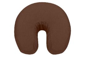 NRG FACE CRADLE COVER MICROFIBER, DARK CHOCOLATE. Give your clients the ultimate massage experience with these Microfiber Massage Face Rest Covers. Made from 100% Double Brushed Polyester, these light weight, soft as silk covers are wrinkle resistant right out of the dryer and resist pilling. 13" length x 13" width x 6" height. Contains 1 Massage Face Rest Cover. Mix and Match your table linens to create a color scheme that works with your room.