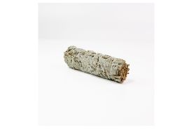4" White Sage Stick Cleanse the energy in your home with this California White Sage Stick! Sage has been used by many cultures for thousands of years for cleansing, and purification of both individuals and spaces through ritual burning. Common reasons for burning White Sage are to clear energy, restore balance, spiritual purification, and protection. DIRECTIONS: 1. Open a few windows or doors to help any smoke leave easily. 2. Light your sage stick over a flame-resistant bowl until you reach a small flame. 3. Once you have a small flame, hold your sage stick over the flame-resistant bowl and blow gently on the flame until it goes out. 4. The sage will then begin to smoke gently like incense and you may begin to smudge the desired area or individual. No native areas were touched or harmed while harvesting the Sage used to make these products. The Sage Sticks were harvested in the mountains of Baja California, using sustainable growing methods and eco-friendly practices, they were handpicked, and hand-tied - the Sage was dried by the sun. This is an all-natural product, there are no preservatives, additives, or other scents added to this wildly grown product (wildcrafted), which is the reason for no certificate of analysis (COA). Each Sage Stick measures about 1 to 3/4 of an inch wide. Handmade and packaged in The United States. DISCLAIMER: As with many natural products, please expect some variation. These may be further treated to increase the durability and preserve the composition of the product. These botanicals are to be used for decorative purposes and are not to be added to food, beverages, or supplement preparations. Keep out of reach of children, pets, and flammable material.
