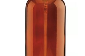 Amber Bottle 16oz with Pump 7 inch Height 1 ¾ inch Diameter 6 inch Circumference 24/410 Neck Size Our bottles are BPA free and are made of PET plastic.