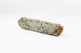 6" White Sage Stick Cleanse the energy in your home with this California White Sage Stick! Sage has been used by many cultures for thousands of years for cleansing, and purification of both individuals and spaces through ritual burning. Common reasons for burning White Sage are to clear energy, restore balance, spiritual purification, and protection. DIRECTIONS: 1. Open a few windows or doors to help any smoke leave easily. 2. Light your sage stick over a flame-resistant bowl until you reach a small flame. 3. Once you have a small flame, hold your sage stick over the flame-resistant bowl and blow gently on the flame until it goes out. 4. The sage will then begin to smoke gently like incense and you may begin to smudge the desired area or individual. No native areas were touched or harmed while harvesting the Sage used to make these products. The Sage Sticks were harvested in the mountains of Baja California, using sustainable growing methods and eco-friendly practices, they were handpicked, and hand-tied - the Sage was dried by the sun. This is an all-natural product, there are no preservatives, additives, or other scents added to this wildly grown product (wildcrafted), which is the reason for no certificate of analysis (COA). Each Sage Stick measures about 1 to 3/4 of an inch wide. Handmade and packaged in The United States. DISCLAIMER: As with many natural products, please expect some variation. These may be further treated to increase the durability and preserve the composition of the product. These botanicals are to be used for decorative purposes and are not to be added to food, beverages, or supplement preparations. Keep out of reach of children, pets, and flammable material.