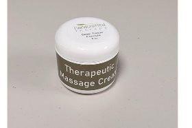 Handcrafted Therapy Therapeutic Massage Cream Deep Tissue Formula Professional Therapy Products This therapeutic massage cream is made by a massage therapist and provides superior glide for great performance while allowing less reapplication throughout treatment. Professional therapy is enhanced with the best ingredients, leaving even the most sensitive skin soft and moisturized. This unscented, hypoallergenic formula uses apricot, grapeseed, sesame, and canola oils that leave a non-greasy, light finish. Arnica Montana used as a topical agent for therapeutic relief. Ingredients: Water, Ethylhexyl Palmitate, Prunus Amygdalus Dulcis (sweet almond) Oil, Cetearyl Alcohol, Cetyl Alcohol, Glycerin, Polysorbate 60, Aloe Barbadensis Leaf Juice, Arnica Montana Flower Extract, Hedera Helix (Ivy) Extract, Kukui (Aleurites Moluccana) Nut Oil, Tocopherol, Carbomer, Diazolidinyl Urea, Iodopropynyl Butylcarbamate, Triethanolamine. Paraben Free. Cruelty Free. 4 oz