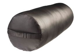 NRG FLUFFY BOLSTER - BLACK This NRG Fluffy Round Bolster is a more comfortable alternative for clients who may have circulation or joint pain issues. Vinyl upholstery has superior abrasion resistance, oil and stain resistant. There is a black carrying strap at one end so you can easily take with you on the go. Dimensions for bolster: 8"W x 26"L Material: Vinyl upholstery CFC-free foam PVC free upholstery Caution: When cleaning your product, please remember to use a product that is safe for use on vinyl, a porous surface. Products designed for use on hard surfaces, such as Citrus II, can damage the upholstery and could void your warranty.