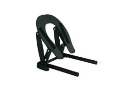 Universal Adjustable Massage Table Face Cradle - Black Adjustable Face Cradle, Compatible with most all massage tables. Our Headrest can tilt to any desired angle and can be adjusted vertically to custom fit large bodied clients. The pole diameter is about 11/16th of an inch. The distance between the poles is about 7 and 7/16th of an inch.