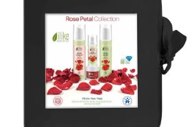 Ilike Travel Kit - Rose Petal Collection Starter A collection of organic skincare products to protect against environmental damage. – Rose Petal Cleansing Milk – Rose Petal Gel Mask – Rose Petal Whipped Moisturizer and – Rose Petal Body Lotion