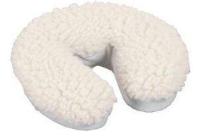 EarthLite Crescent Fleece Headrest & Face Rest Cover for Massage Tables. Warm your table with this quality fleece cover from EarthLite. Easy to use, and soft to the touch. Offer your clients the luxurious feel of warmth and comfort that they can truly appreciate.This Fleece Pad for your massage table adds extra comfort to an excellent massage. It will keep your clients warm in the winter and cool in the summer. This is a great addition to your table. Features: Adds one inch of extra comfort Is a flannel material with a fleece top Extends the life of your head rest Elastic corner straps prevent slipping Fits most table brands Cleaning Instructions: Machine washable and dryable