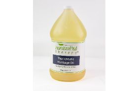 Handcrafted Therapy Therapeutic Massage Oil Moisture Formula Professional Therapy Products This therapeutic massage oil is made by a massage therapist and provides the skin with moisture and softness. Professional therapy is enhanced with ingredients leaving the skin feeling renewed and restored. This natural oil applies easily for a silky glide. Formulated with botanicals that are safe for the most sensitive skin types and contains ingredients that focus on therapy, moisture, and other unique skin care benefits. Ingredients: Ethylhexyl Palmitate, Helianthus Annuus (Sunflower) Seed Oil, Glycerin, Dimethicone, Laureth-4, Oleth 3, Beeswax, Cetearyl Alcohol, Polysorbate 60, Water, Candelilla (Euphorbia Cerifera) Wax, Copernicia Cerifera (Carnauba) Wax, Aloe Barbadensis Leaf Juice, Crithmum Maritimum Extract, Arnica Montana Flower Extract, Zingiber Officinale (Ginger) Root Extract, Simmondsia Chinensis (Jojoba) Seed Oil, Sesamum Indicum Sesame) Seed Oil, Vitis Vinifera (Grape) Seed Oil, Prunus Armeniaca (Apricot) Kernel Oil, Prunus Amygdalus Dulcis (Sweet Almond) Oil, Citrus Aurantium Bergamia (Bergamot) Fruit Oil, Salvia Sclarea (Clary Sage) Oil, Tocopherol. Paraben Free. Cruelty Free. 1 Gallon (128 fl. Oz.)