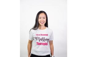 I'm a licensed Massage Therapist 2XL BELLA CANVAS LADIES WHITE Short Sleeve, Crew Neck, Tee. 100% Combed Ring Spun Cotton. True Missy Fit, True Relaxed Fit, Side Seamed, Tear Away Label. Complies with Prop 65.