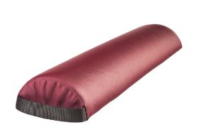 NRG HALF ROUND BOLSTER - BURGUNDY The NRG Half Round Bolster is one of the most popular bolsters on the market. Vinyl upholstery has superior abrasion resistance, oil and stain resistant. Its size makes it versatile and a mainstay for many massage therapists and convenient with a black carrying strap at one end. Take this NRG Half Round Bolster with you to enhance whichever modality, wherever you are. Dimensions: 3" x 6" x 26" Material: Vinyl upholstery CFC-free foam PVC free upholstery Caution: When cleaning your product, please remember to use a product that is safe for use on vinyl, a porous surface. Products designed for use on hard surfaces, such as Citrus II, can damage the upholstery and could void your warranty.