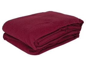 NRG MICROFIBER QUILTED BLANKET MERLOT Provide your clients with the ultimate luxury experience by wrapping them in comfort and warmth with the NRG Microfiber Quilted Blanket. Mix and Match your table linens to create a color scheme that works with your room Made with 100% polyester microfiber (double brushed). 60" x 84". Please Note: Due to the variations in computer monitors, tablets, smartphones, other electronic displays and printer, actual colors may vary. Due to its rich color, the Merlot sheets may bleed when washed. To protect your linens, please wash with like colors.