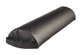 NRG HALF ROUND BOLSTER - BLACK The NRG Half Round Bolster is one of the most popular bolsters on the market. Vinyl upholstery has superior abrasion resistance, oil and stain resistant. Its size makes it versatile and a mainstay for many massage therapists and convenient with a black carrying strap at one end. Take this NRG Half Round Bolster with you to enhance whichever modality, wherever you are. Dimensions: 3" x 6" x 26" Material: Vinyl upholstery CFC-free foam PVC free upholstery Caution: When cleaning your product, please remember to use a product that is safe for use on vinyl, a porous surface. Products designed for use on hard surfaces, such as Citrus II, can damage the upholstery and could void your warranty.